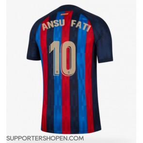 Barcelona Ansu Fati #10 Hemma Matchtröja 2022-23 Kortärmad